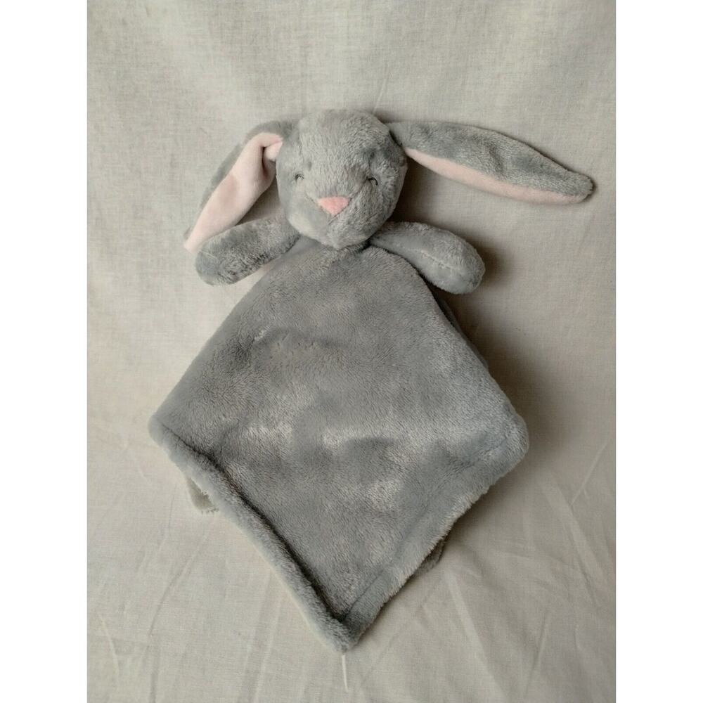 Carter's Bunny Plush Stuffed Animal Snuggler Lovey Security Blanket - Gray Pink